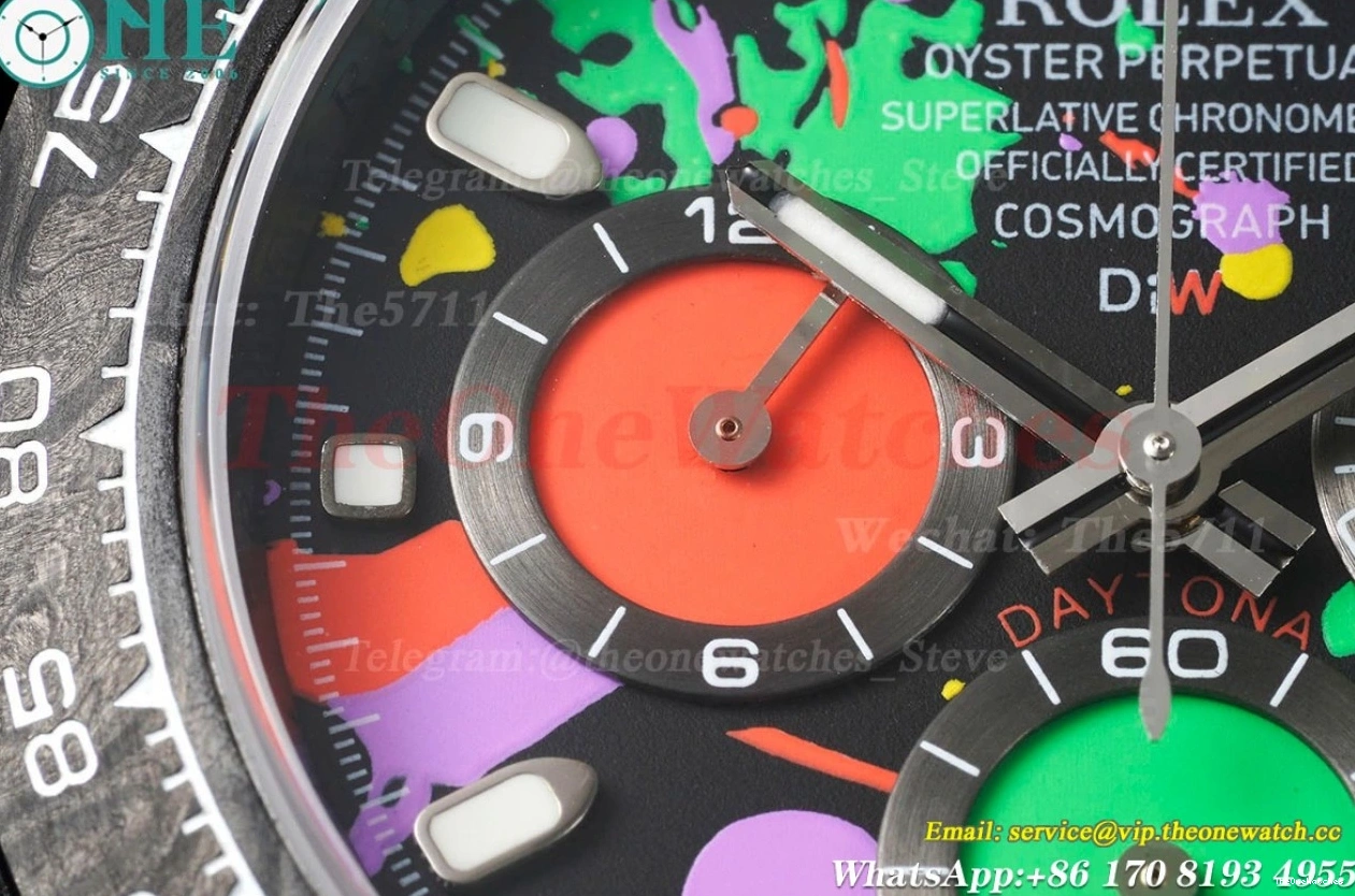 Daytona QF Dial DIW NY Graffiti Carbon SA4130 Colorful 40mm 0416